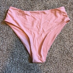 Pink high rise bikini bottom- Size S